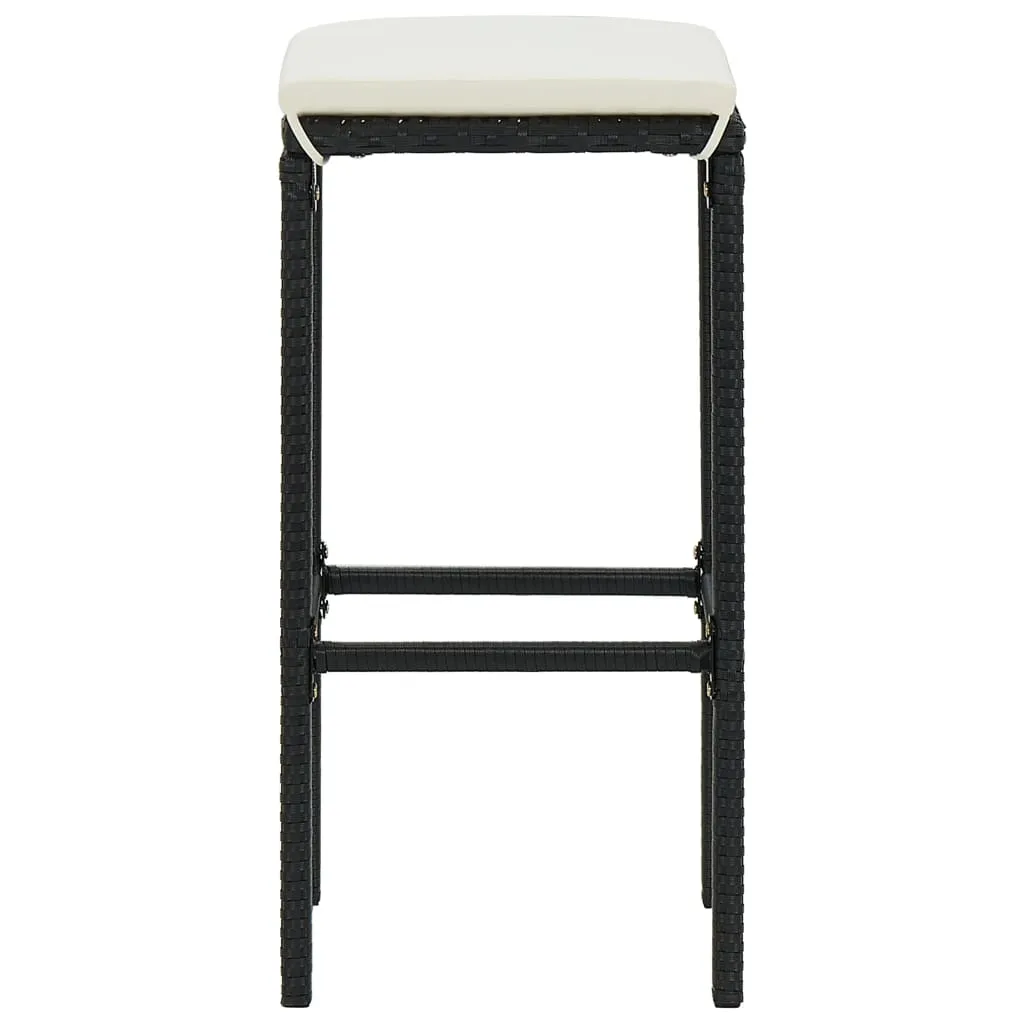 Bar Stool Bar Seat Counter Height Island Stool for Pub Poly Rattan
