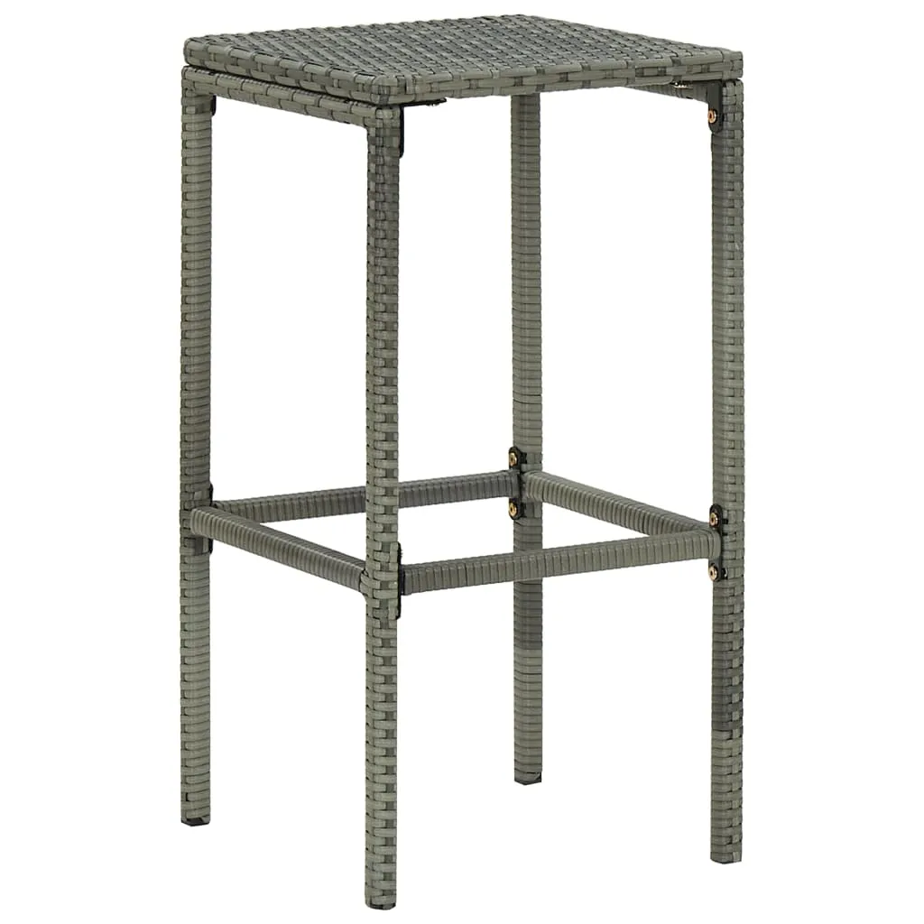 Bar Stool Bar Seat Counter Height Island Stool for Pub Poly Rattan