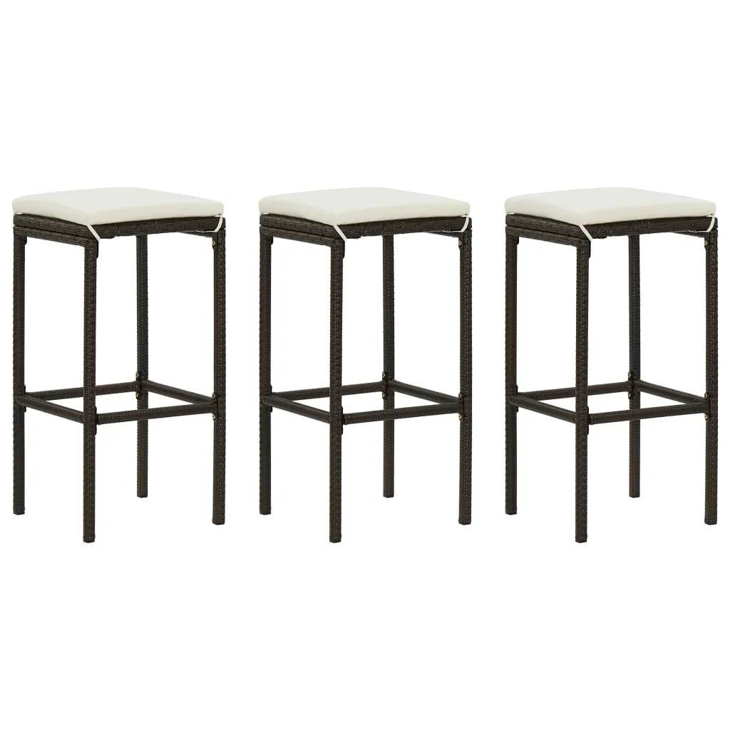 Bar Stool Bar Seat Counter Height Island Stool for Pub Poly Rattan