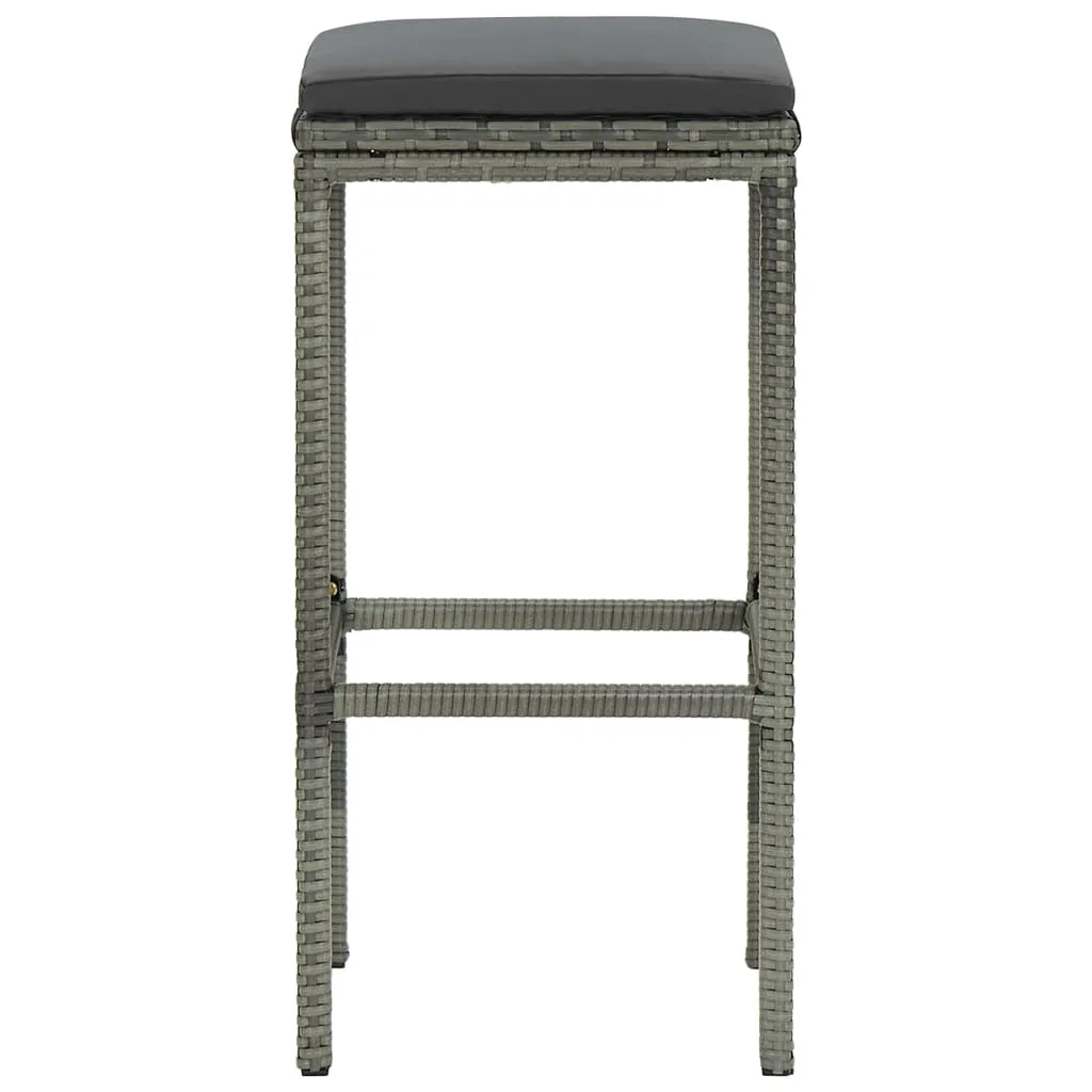 Bar Stool Bar Seat Counter Height Island Stool for Pub Poly Rattan