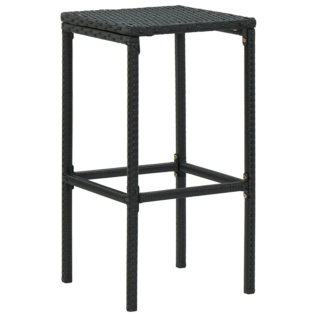 Bar Stool Bar Seat Counter Height Island Stool for Pub Poly Rattan