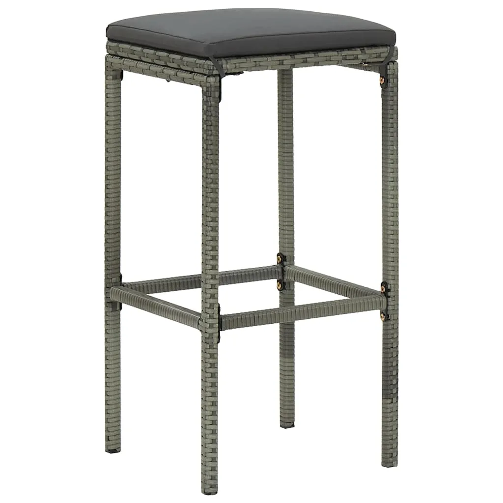 Bar Stool Bar Seat Counter Height Island Stool for Pub Poly Rattan