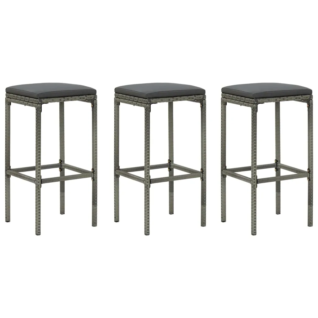 Bar Stool Bar Seat Counter Height Island Stool for Pub Poly Rattan