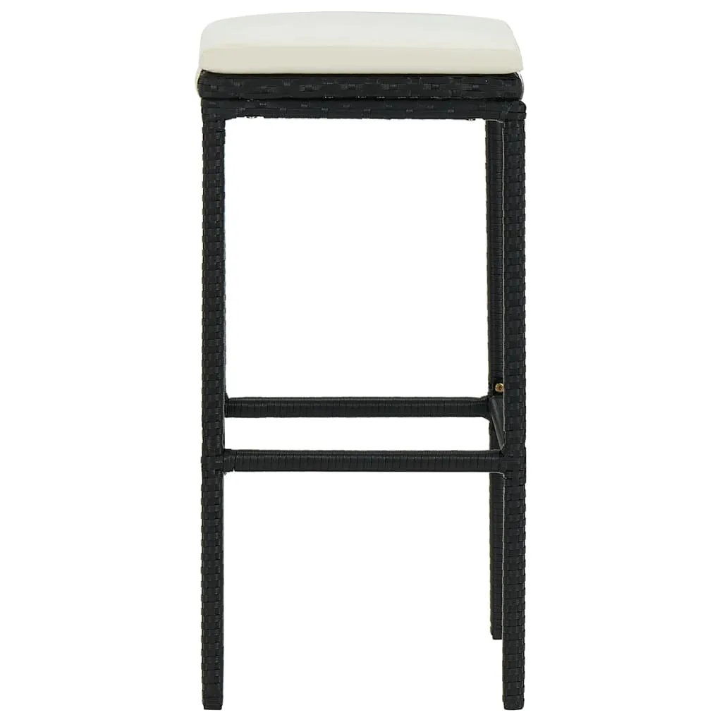 Bar Stool Bar Seat Counter Height Island Stool for Pub Poly Rattan