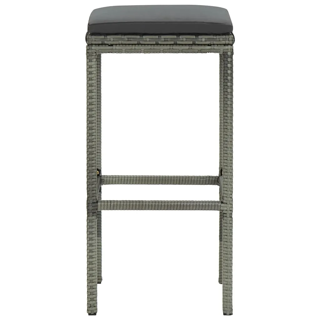 Bar Stool Bar Seat Counter Height Island Stool for Pub Poly Rattan