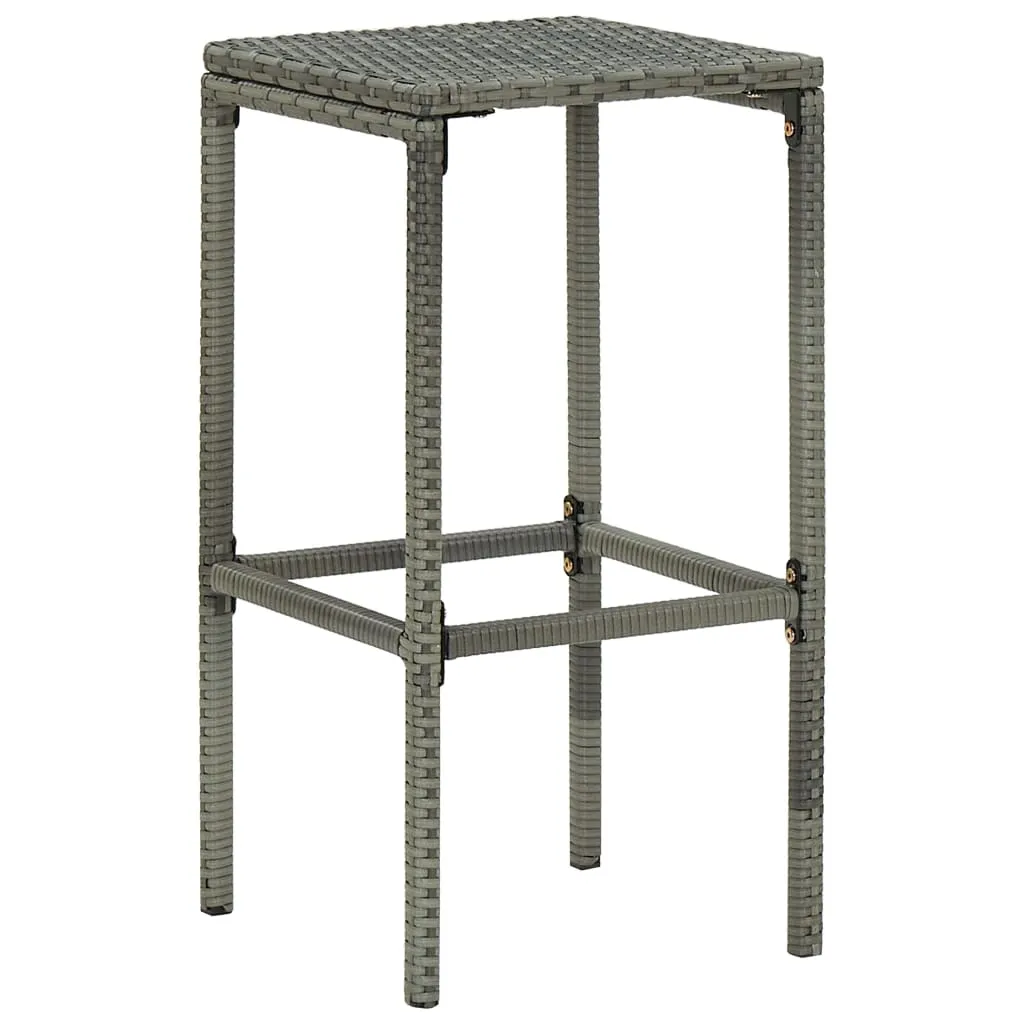 Bar Stool Bar Seat Counter Height Island Stool for Pub Poly Rattan