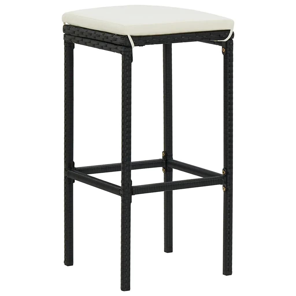 Bar Stool Bar Seat Counter Height Island Stool for Pub Poly Rattan