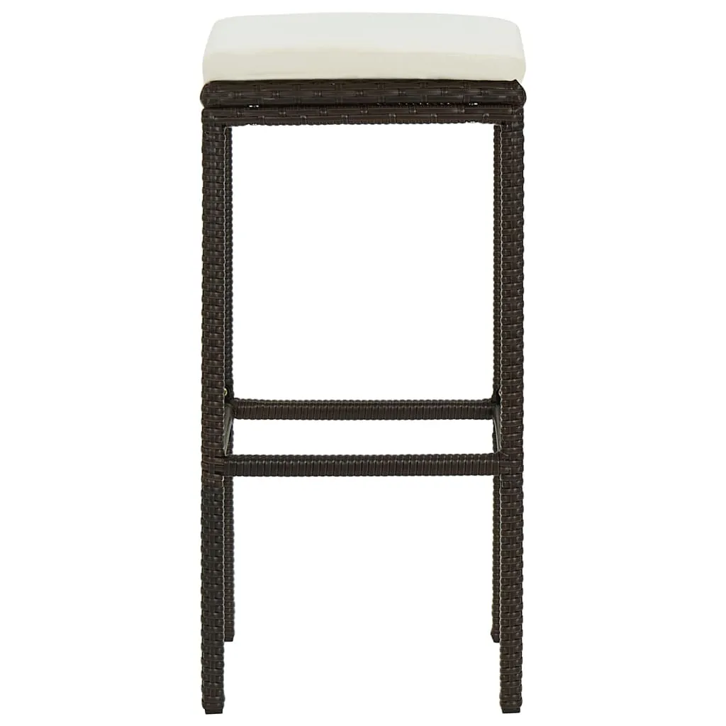 Bar Stool Bar Seat Counter Height Island Stool for Pub Poly Rattan