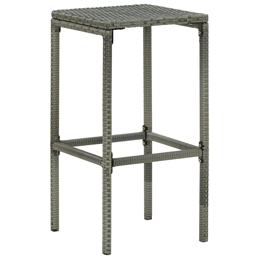 Bar Stool Bar Seat Counter Height Island Stool for Pub Poly Rattan