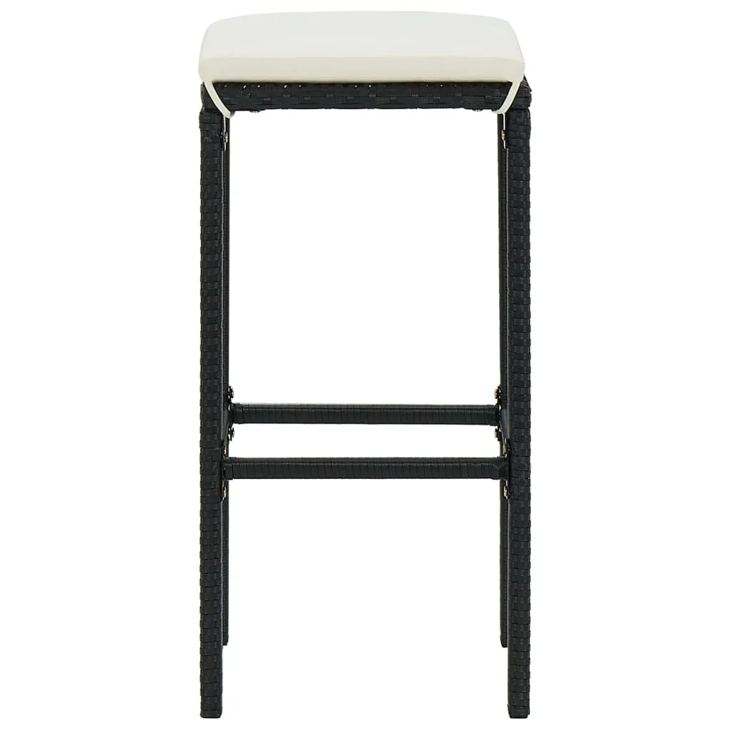 Bar Stool Bar Seat Counter Height Island Stool for Pub Poly Rattan