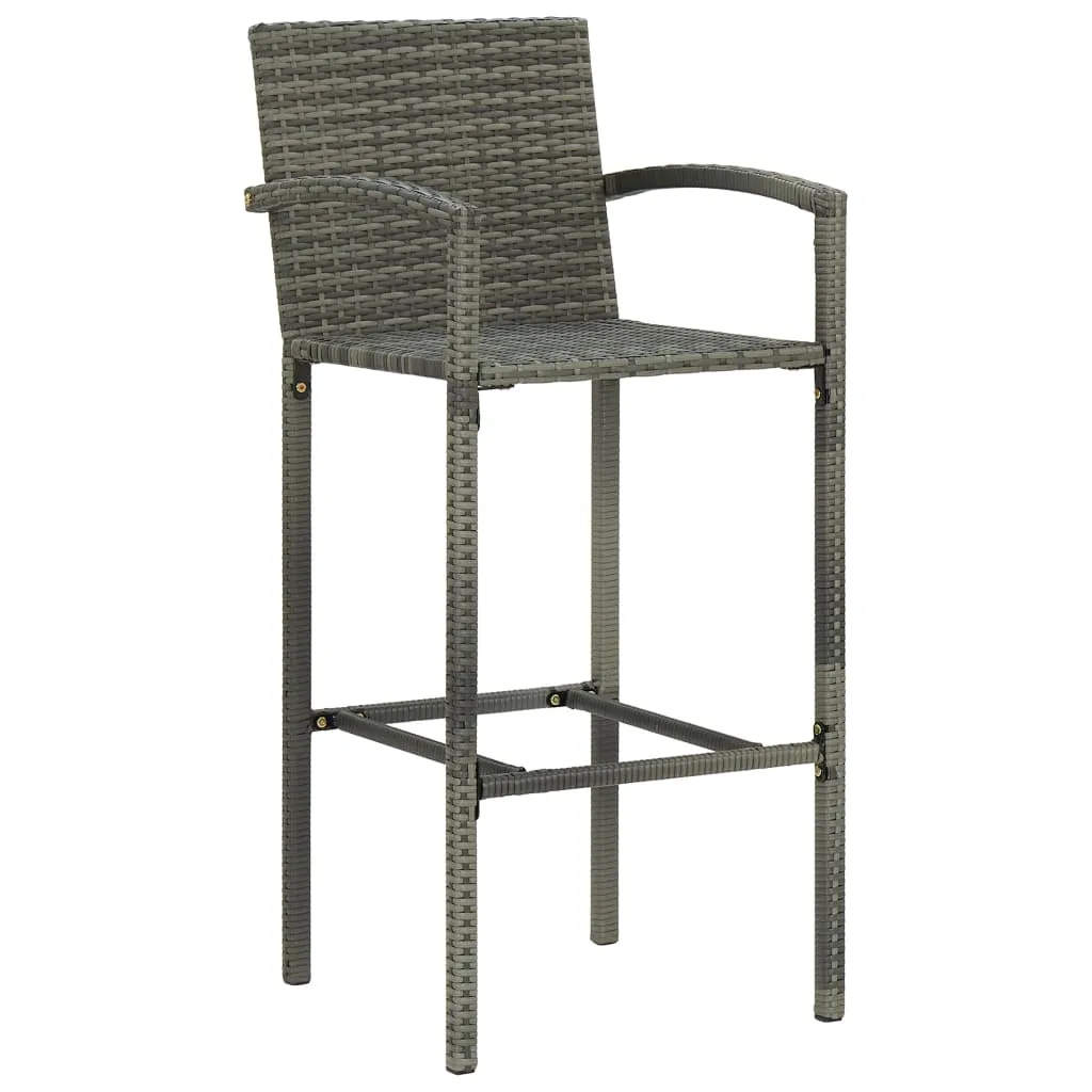 Bar Stool Counter Height Bar Stool Patio Rattan Furniture Poly Rattan