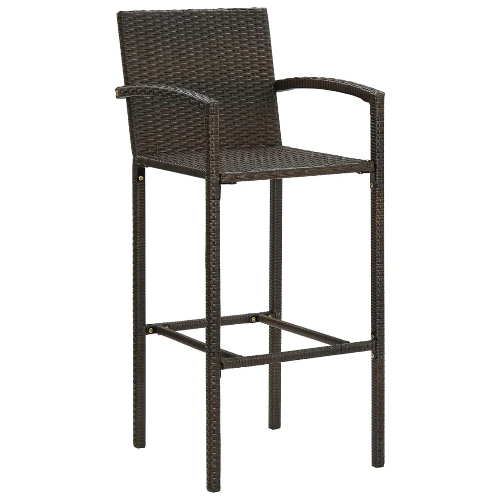 Bar Stool Counter Height Bar Stool Patio Rattan Furniture Poly Rattan
