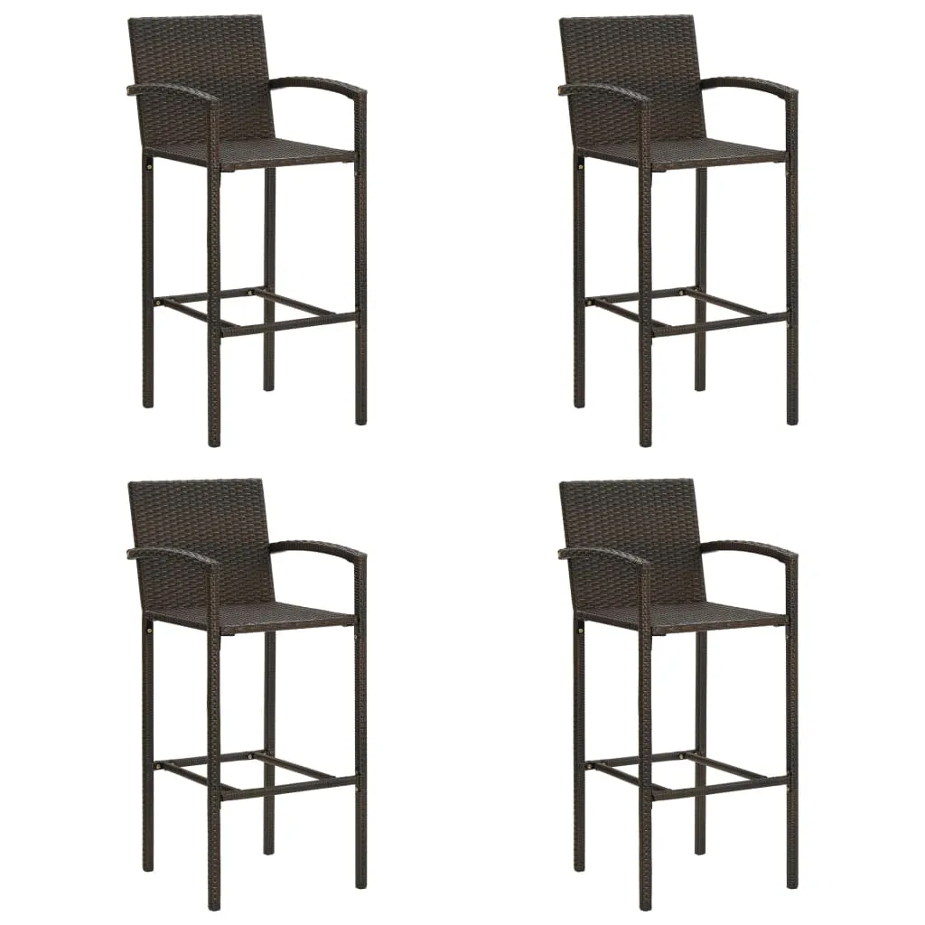 Bar Stool Counter Height Bar Stool Patio Rattan Furniture Poly Rattan