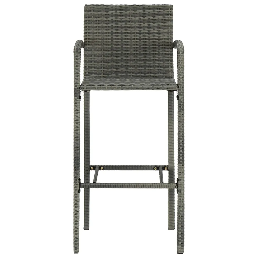 Bar Stool Counter Height Bar Stool Patio Rattan Furniture Poly Rattan