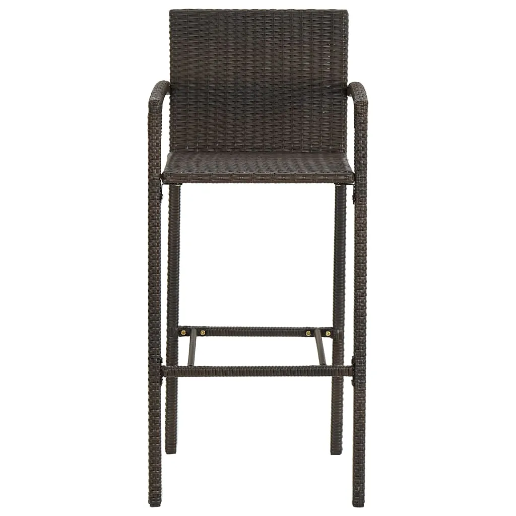 Bar Stool Counter Height Bar Stool Patio Rattan Furniture Poly Rattan