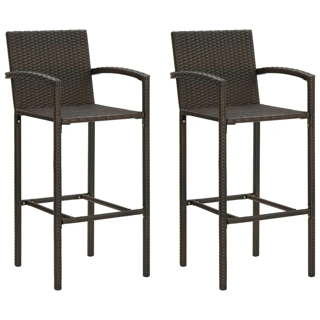 Bar Stool Counter Height Bar Stool Patio Rattan Furniture Poly Rattan