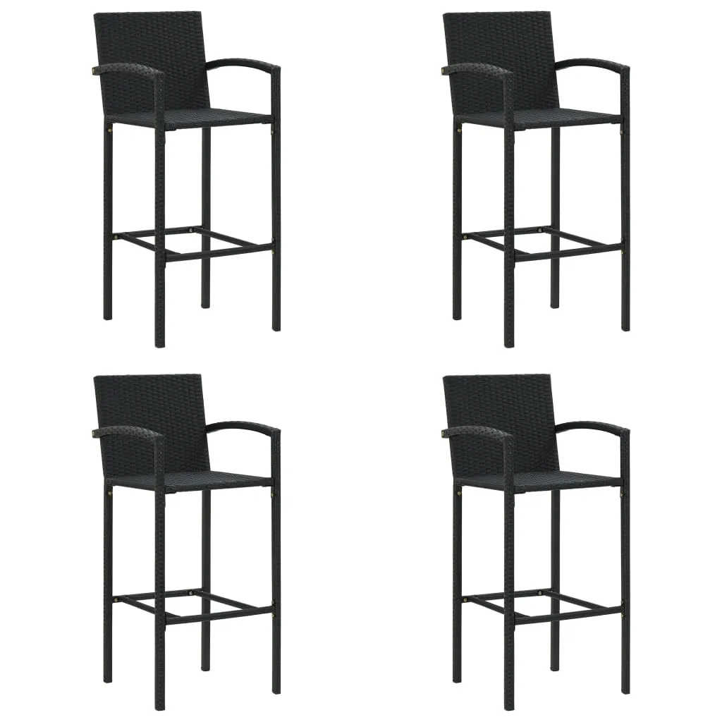 Bar Stool Counter Height Bar Stool Patio Rattan Furniture Poly Rattan