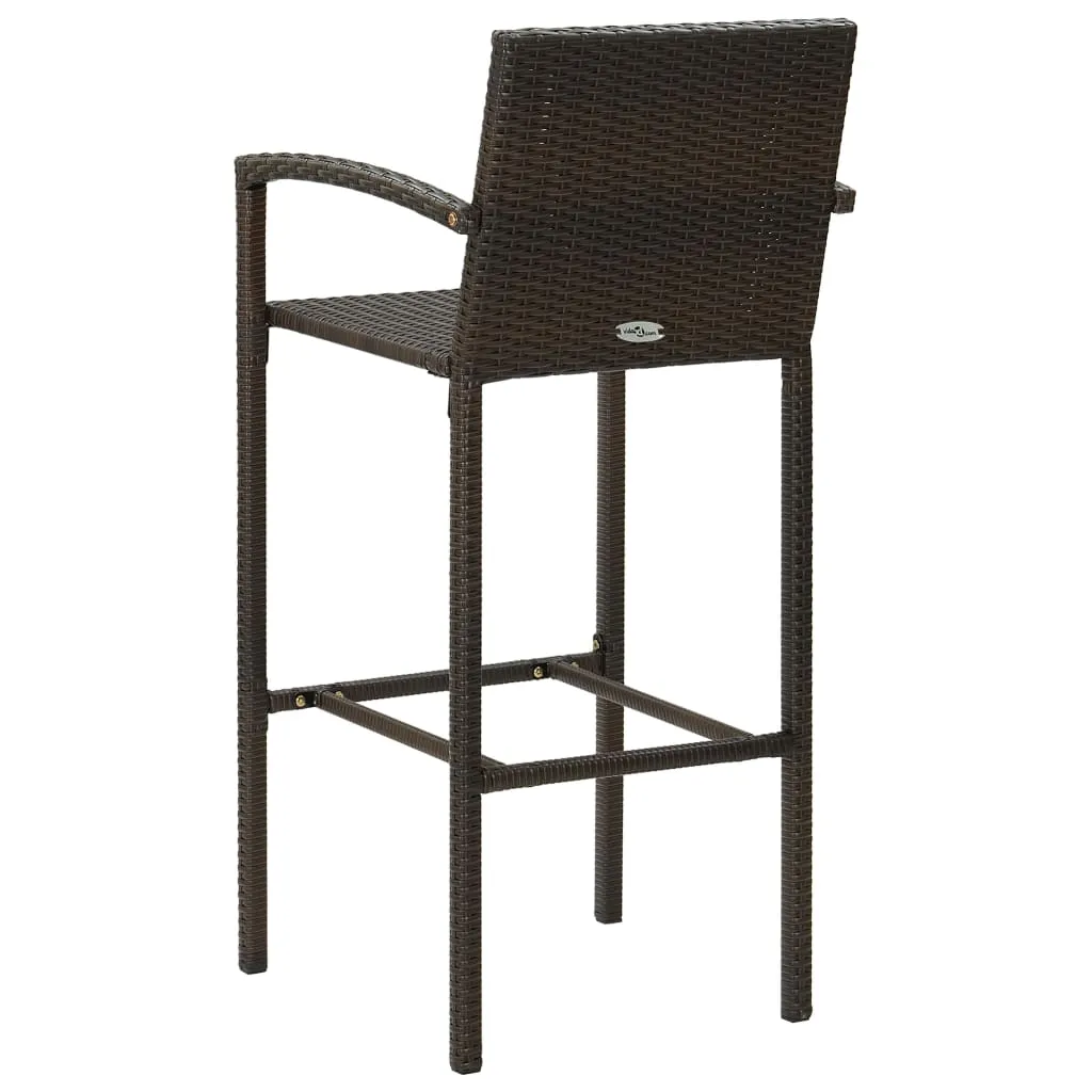 Bar Stool Counter Height Bar Stool Patio Rattan Furniture Poly Rattan