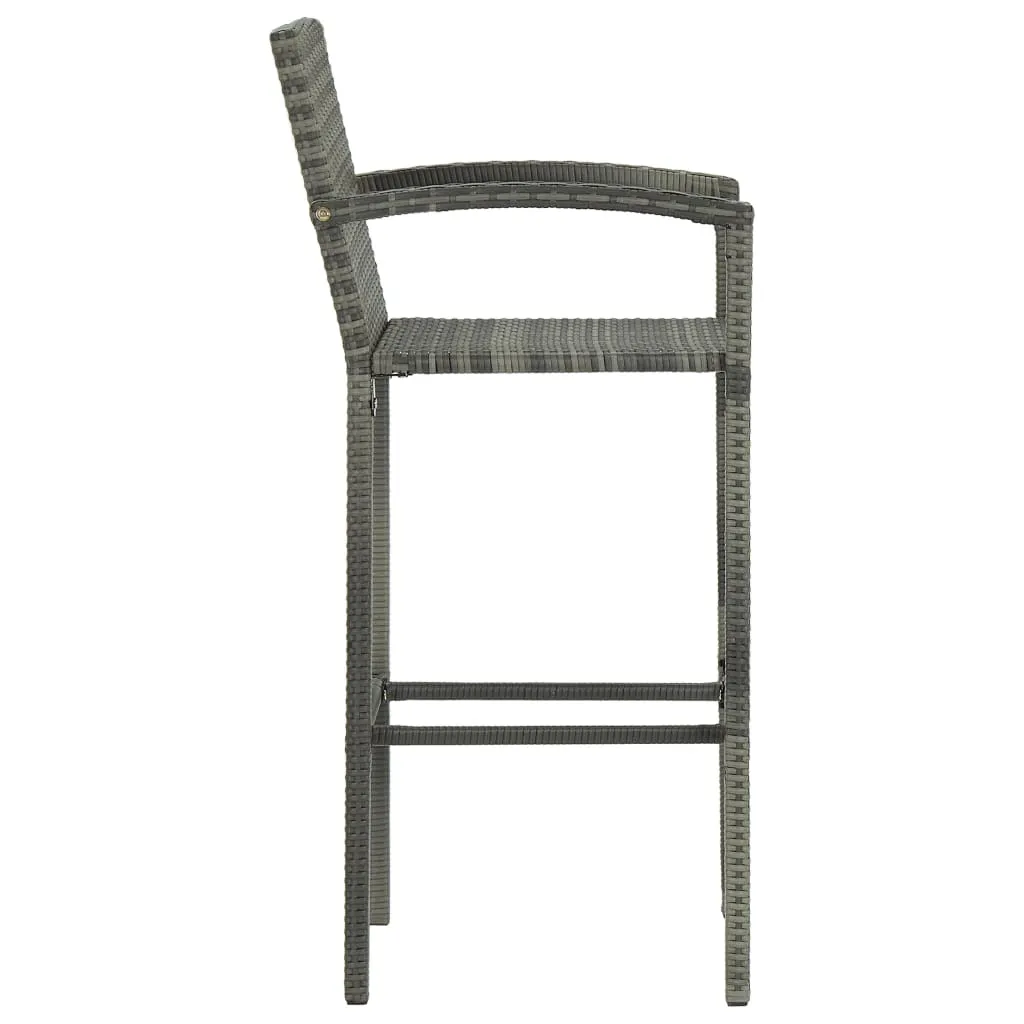 Bar Stool Counter Height Bar Stool Patio Rattan Furniture Poly Rattan