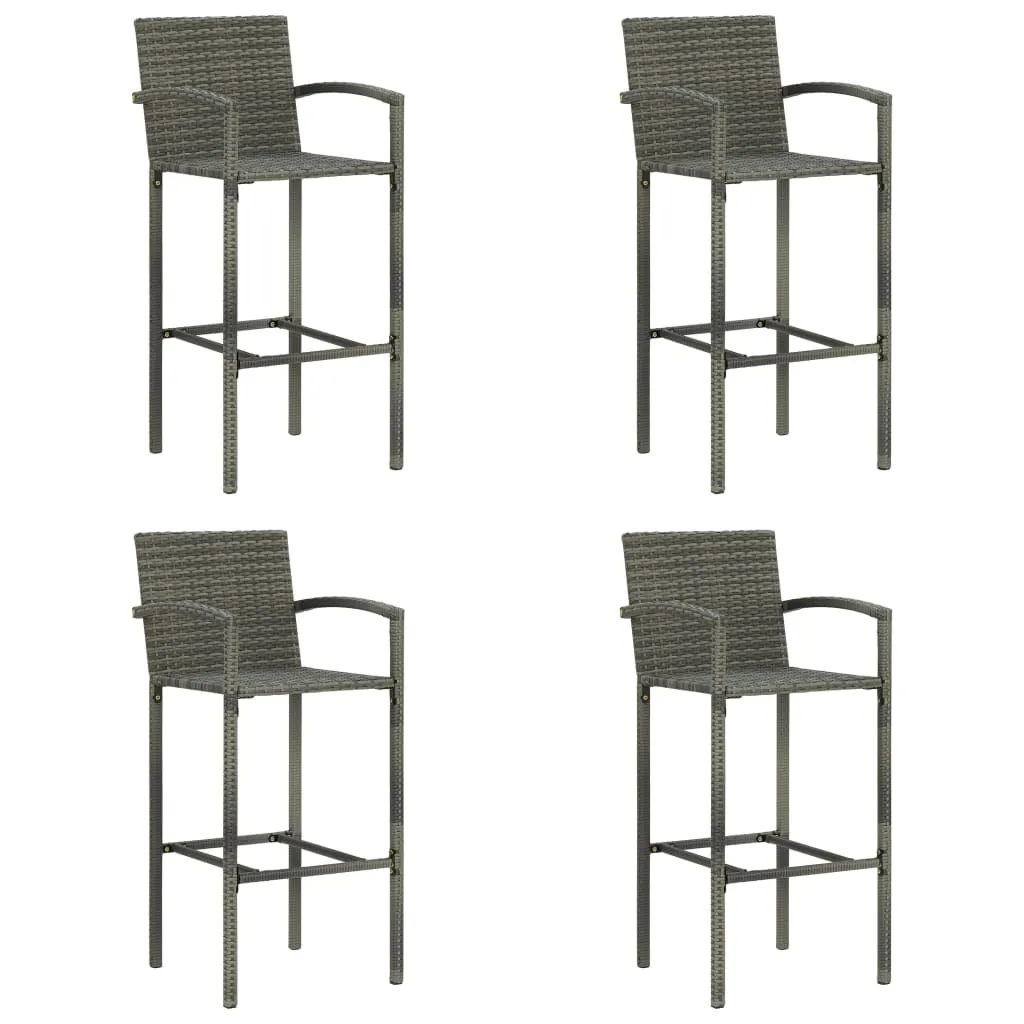 Bar Stool Counter Height Bar Stool Patio Rattan Furniture Poly Rattan