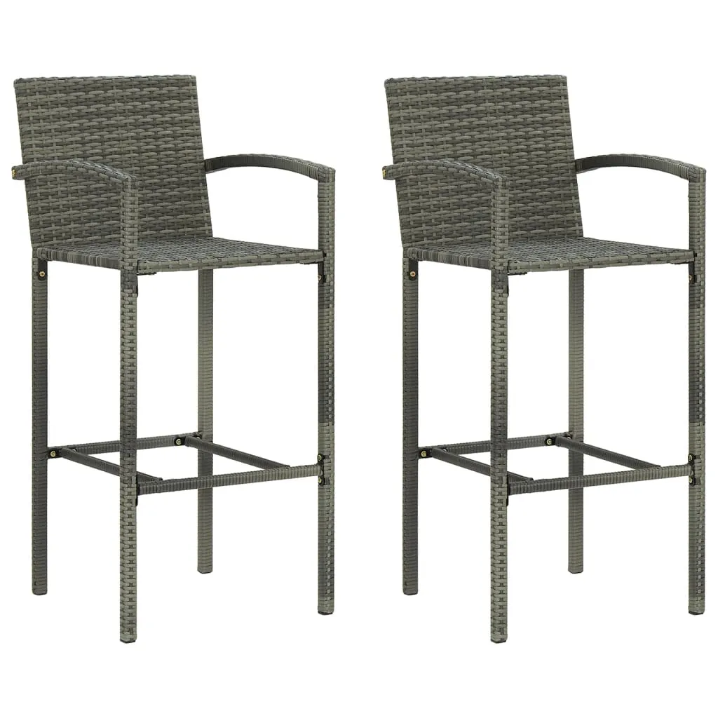 Bar Stool Counter Height Bar Stool Patio Rattan Furniture Poly Rattan