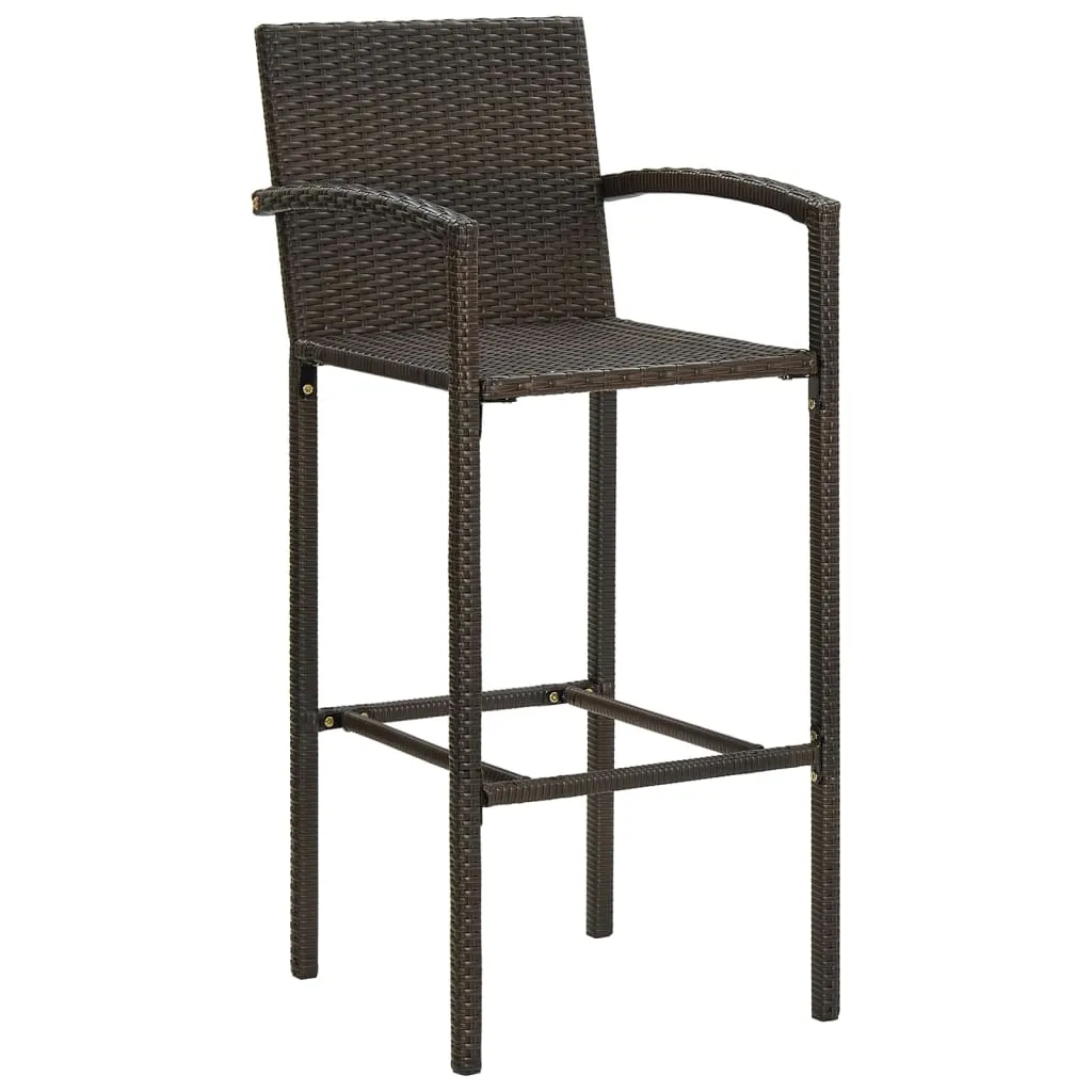 Bar Stool Counter Height Bar Stool Patio Rattan Furniture Poly Rattan