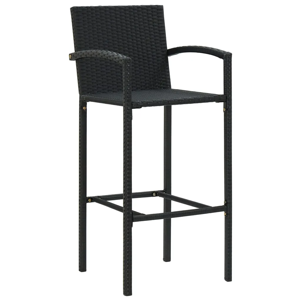 Bar Stool Counter Height Bar Stool Patio Rattan Furniture Poly Rattan