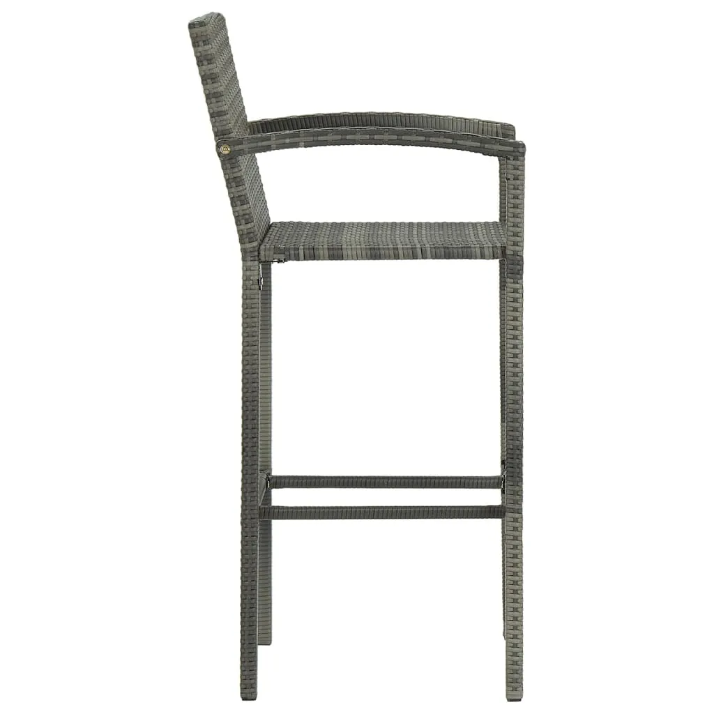 Bar Stool Counter Height Bar Stool Patio Rattan Furniture Poly Rattan