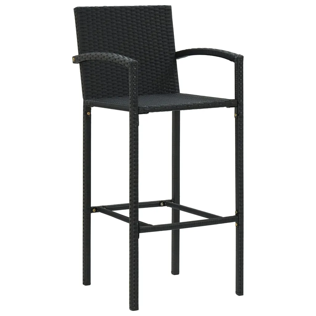 Bar Stool Counter Height Bar Stool Patio Rattan Furniture Poly Rattan