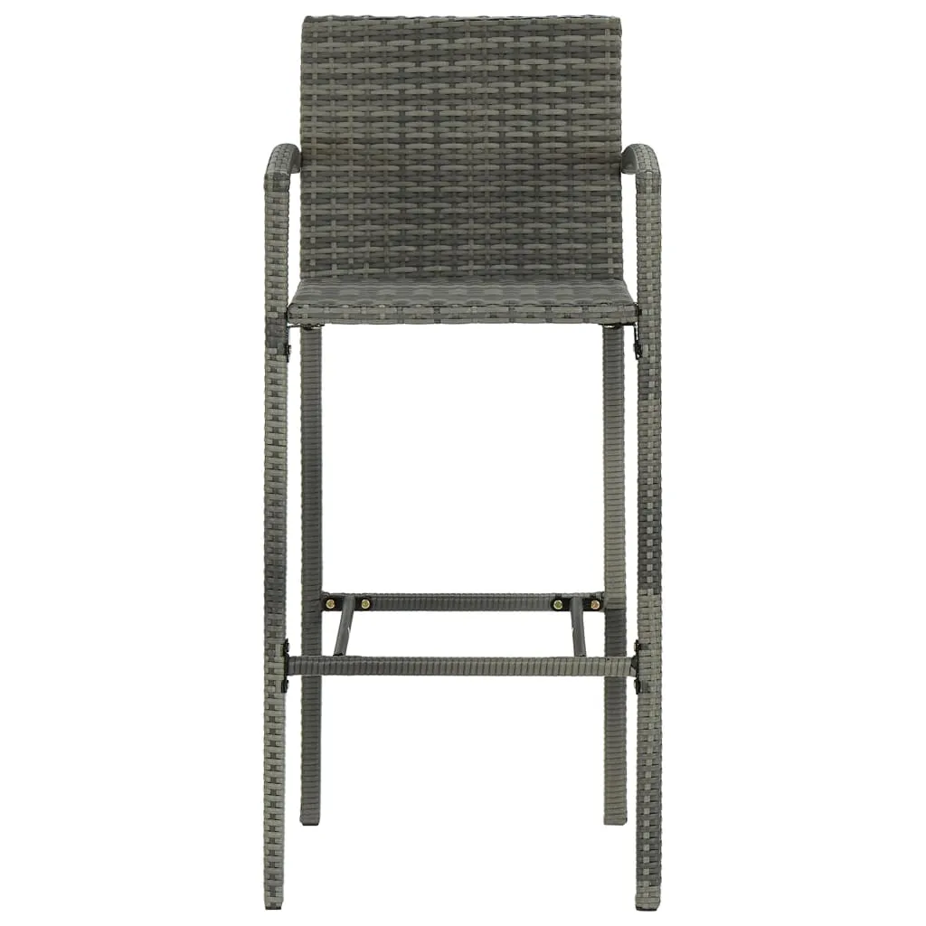Bar Stool Counter Height Bar Stool Patio Rattan Furniture Poly Rattan