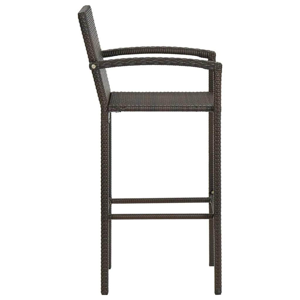 Bar Stool Counter Height Bar Stool Patio Rattan Furniture Poly Rattan