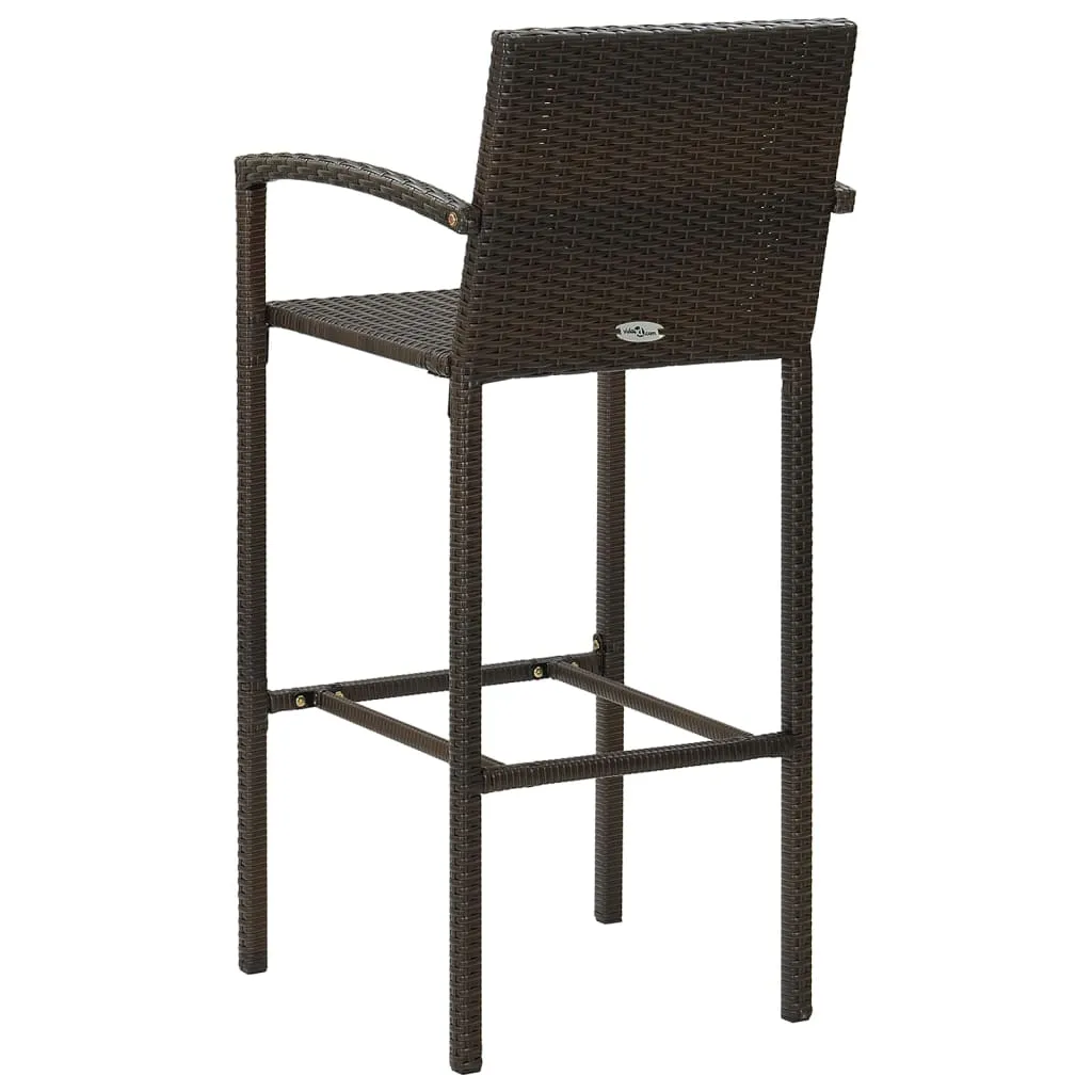 Bar Stool Counter Height Bar Stool Patio Rattan Furniture Poly Rattan
