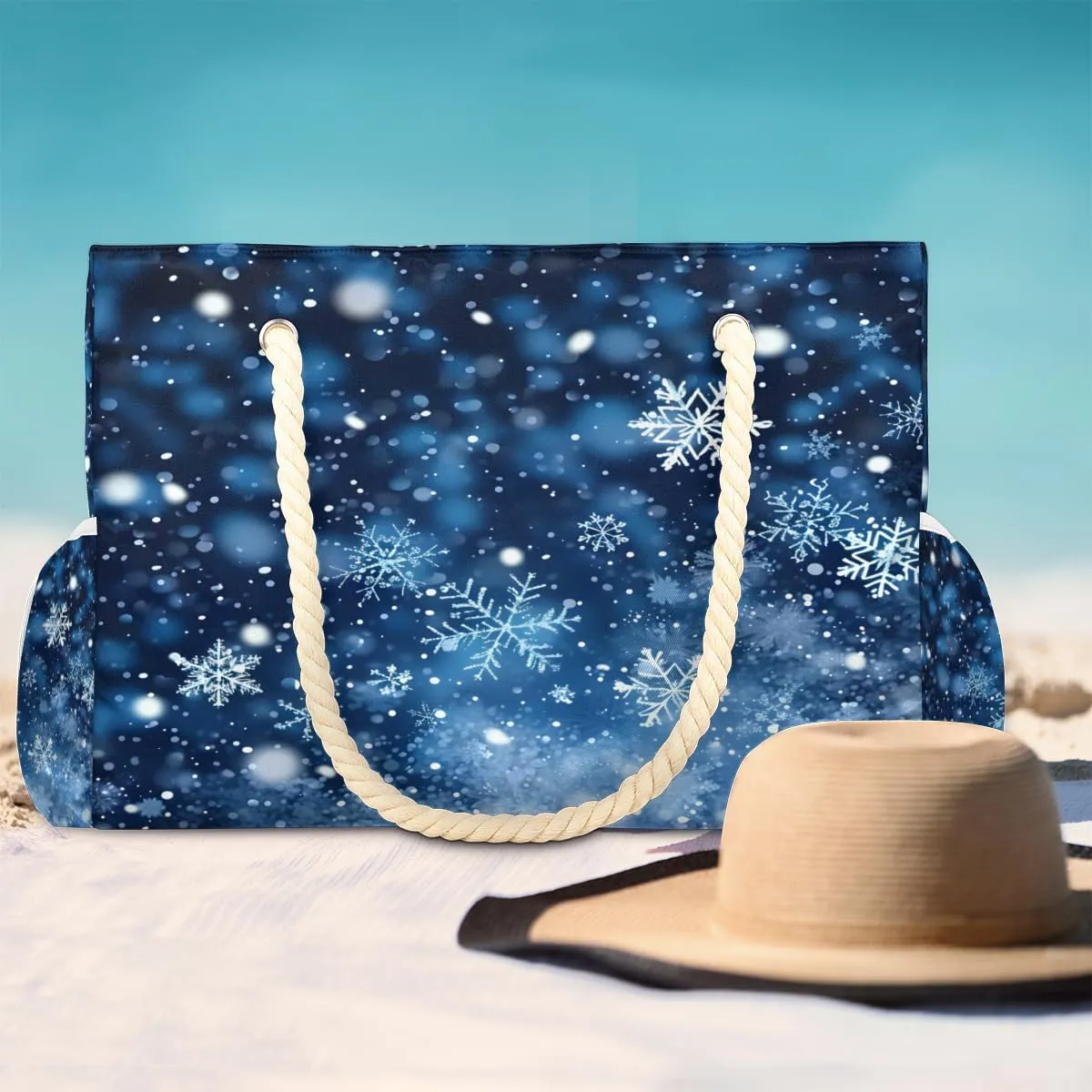 Beach Bags for Women, Large Waterproof Beach Tote Bag for Gym Grocery Travel