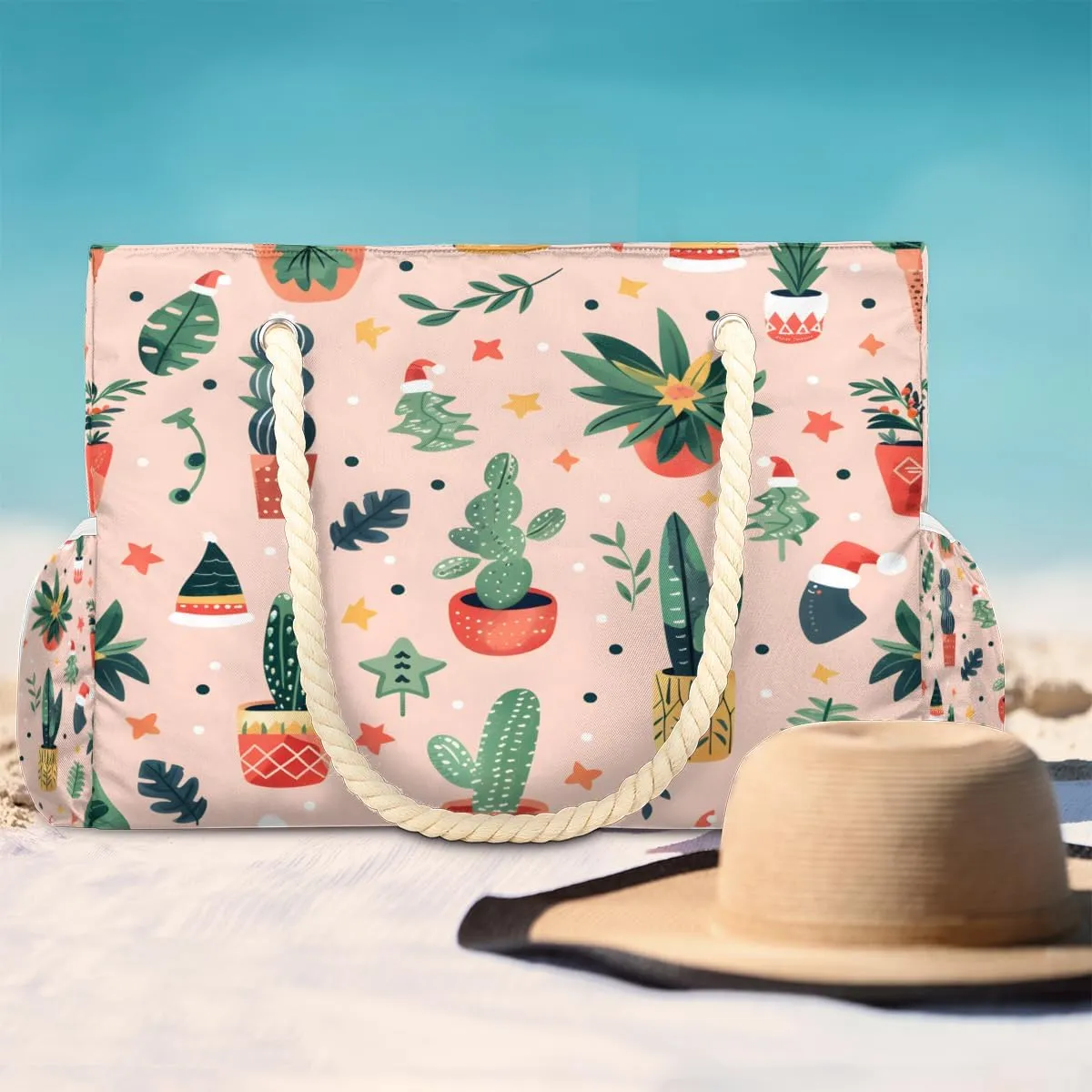 Beach Bags for Women, Large Waterproof Beach Tote Bag for Gym Grocery Travel