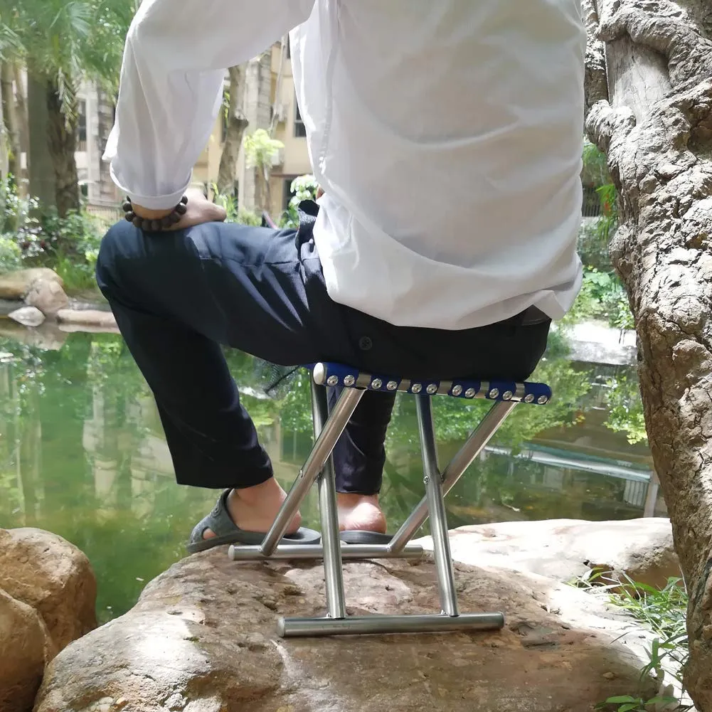 Beach Chair Hiking ) Stool, Outdoor Tailored (1 Picnic Rest Travel Beach Folding Garden Pc Anti-slip Stool Picnic Train Folding Backpacking Seat Best Fishing Hiking Camping Fishing Tool Portable