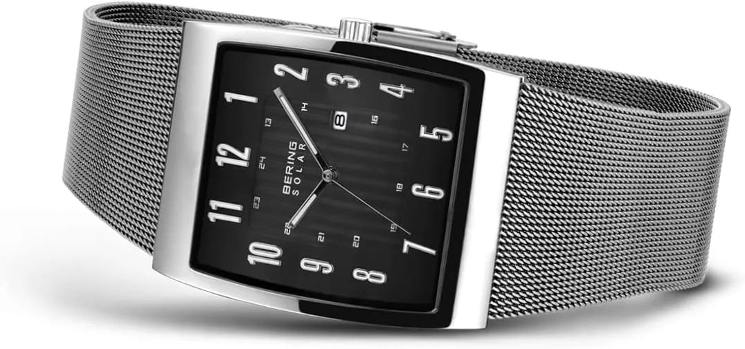 BERING Men's Watch Solar Movement - Solar Collection with Stainless Steel and Sapphire Crystal 16433-XXX Wristwatches