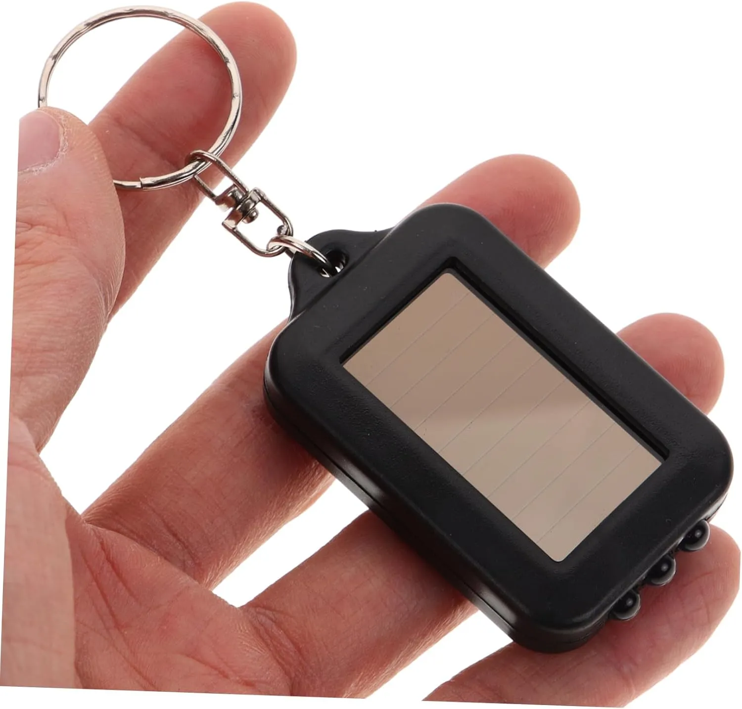 BESPORTBLE 10pcs Portable Solar Charging Mini Keychain Flashlight Efficient Led Light for Camping Hiking Fishing and Emergencies Chic and Convenient Design Compact and Lightweight