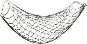 BESPORTBLE 1pc Nylon Mesh Hammock Outdoor Rope Sleeping Net for Camping Hiking Backyard Use Thickened Coarse Tuck Green