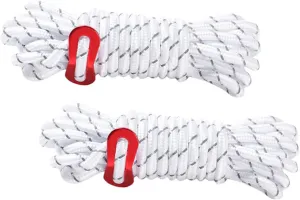 BESPORTBLE 2sets Tie Down Tarp Canopy Shelter Camping Tent Accessories Windproof Hanging Ropes 2pcs*2
