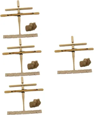 BESPORTBLE 4 Sets Wooden Fire Marker Outdoor Fire Tool for Survival Camping