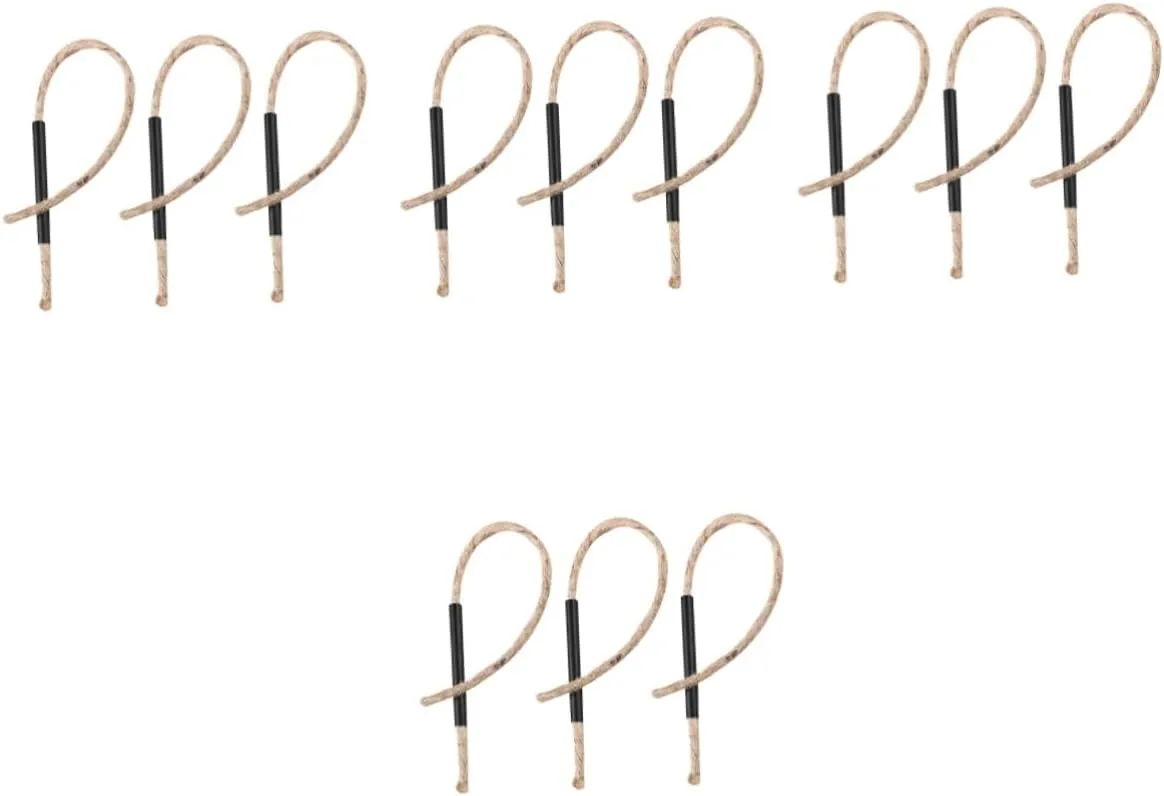 BESPORTBLE 4sets Wick Camping Ropes Flint Fire Starter Portable Outdoor Tool Safe Handle Windproof 3pcs*4