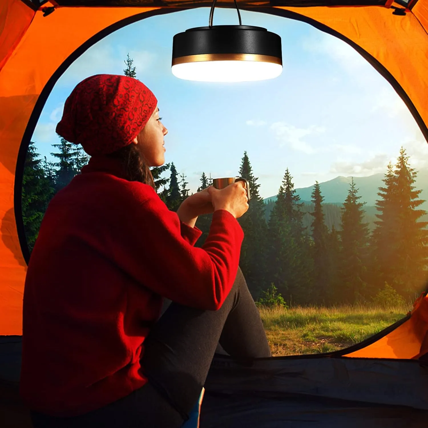 BESPORTBLE Camping Light Solar Led Emergency Lantern Rechargeable Outdoor Led Lanterns for Home Camping