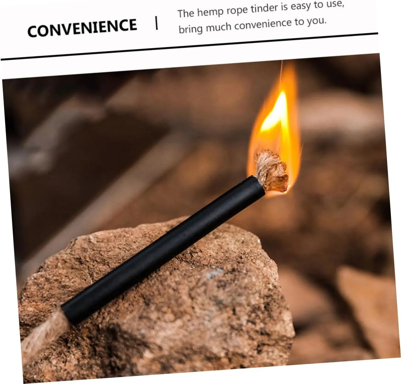 BESPORTBLE Firelighters Fun Camping Stuff Starters for Grill Camping Utensils Emergency Kit Lectric Wick Flint Fire