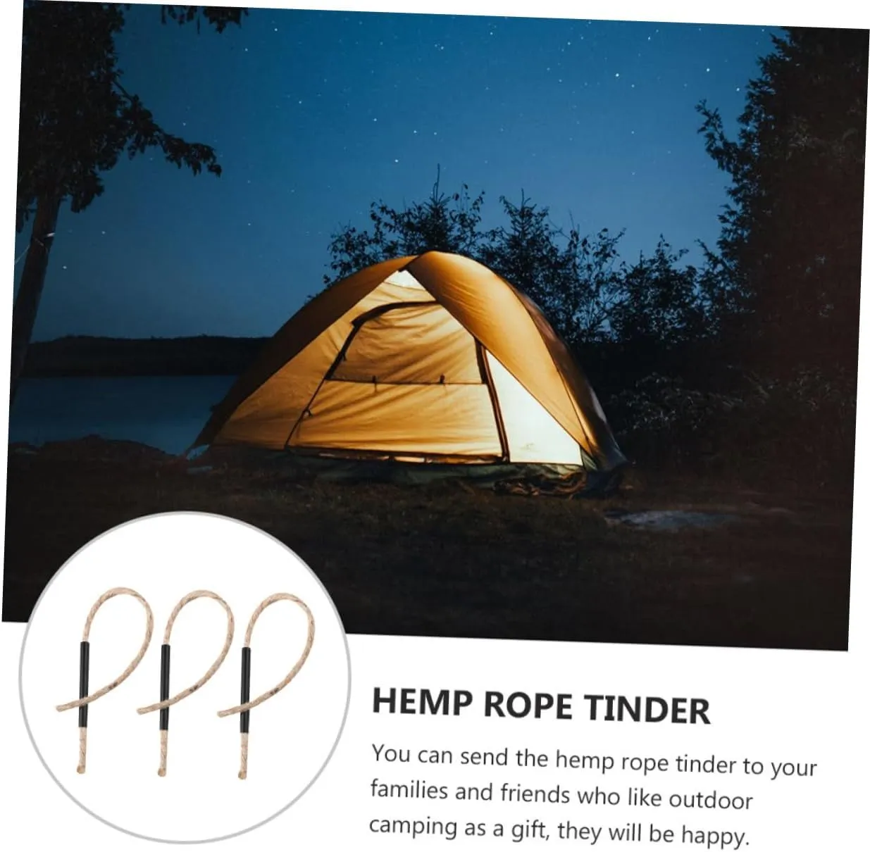 BESPORTBLE Firelighters Fun Camping Stuff Starters for Grill Camping Utensils Emergency Kit Lectric Wick Flint Fire