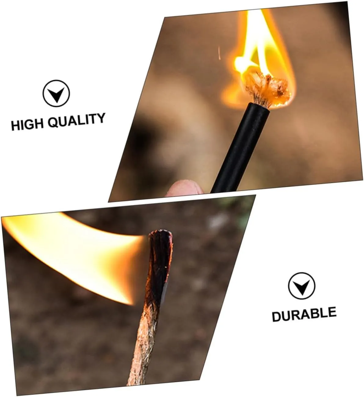 BESPORTBLE Firelighters Fun Camping Stuff Starters for Grill Camping Utensils Emergency Kit Lectric Wick Flint Fire