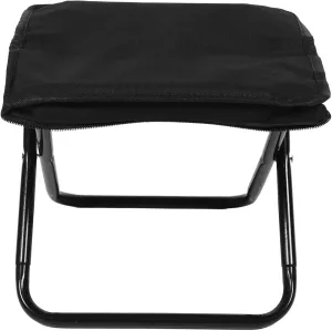 BESPORTBLE Outdoor Folding Chair Portable Oxford Camp Stool for Hiking Fishing Beach BBQ with Zippered Bag Durable and Lightweight Collapsible Footrest for Outdoor Activities