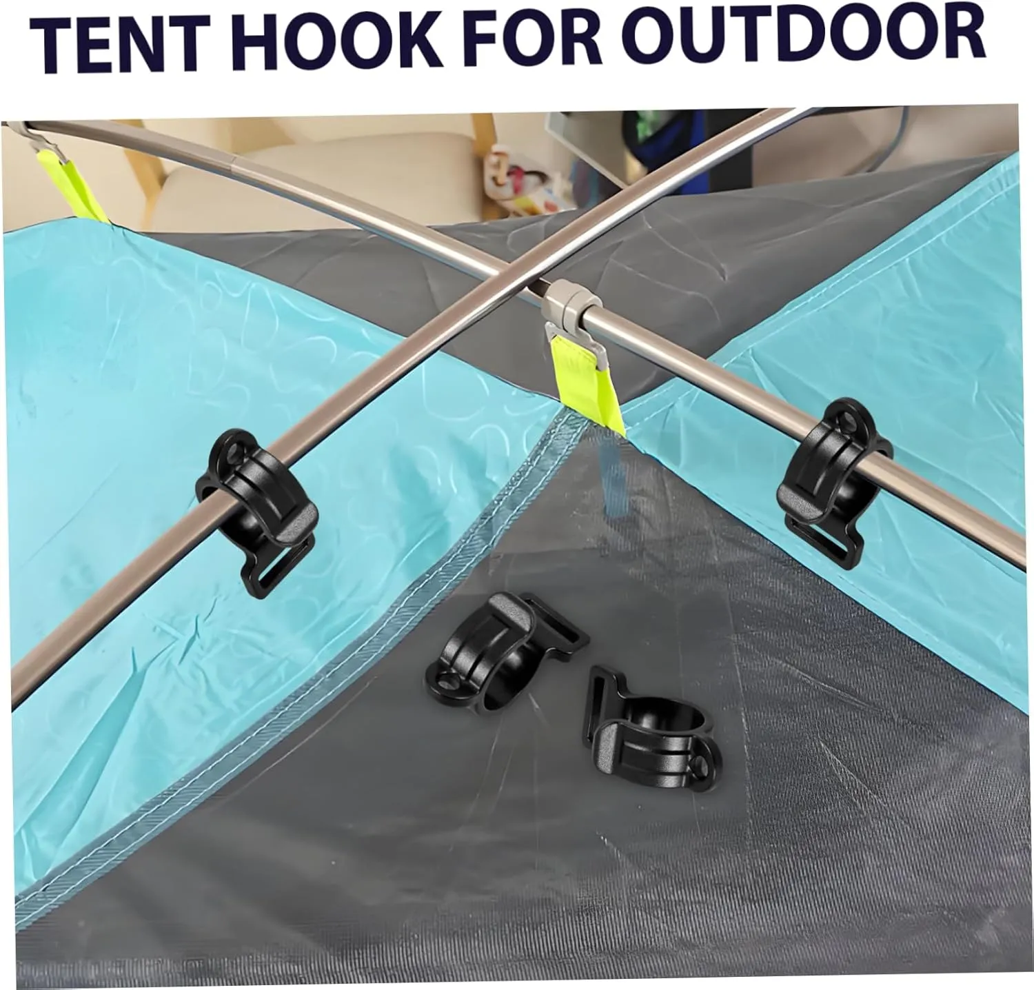 BESPORTBLE Outdoor Tent Hook Storage Rack Hooks Camping Tent Accessories Tent Pole Hooks Tent Supplies Connection