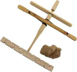 BESPORTBLE Portable Fire Drill Kit Natural Wooden Friction Fire Starter Camping Gear for Outdoor Survival