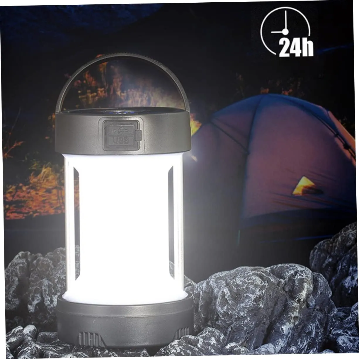 BESPORTBLE Reusable Tent Light Portable Camping Light Camping Accessories Solar Lantern Compact Design