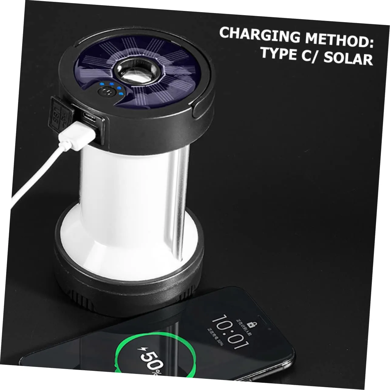 BESPORTBLE Reusable Tent Light Portable Camping Light Camping Accessories Solar Lantern Compact Design